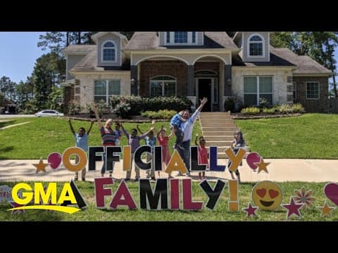 Thumbnail for 5 siblings separated in foster care are adopted together l GMA Digital