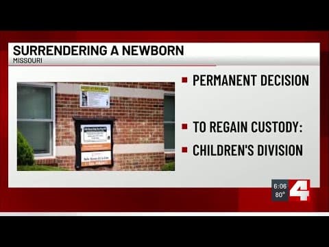 Thumbnail for Newborn baby surrendered to O’Fallon, Missouri Safe Haven Baby Box
