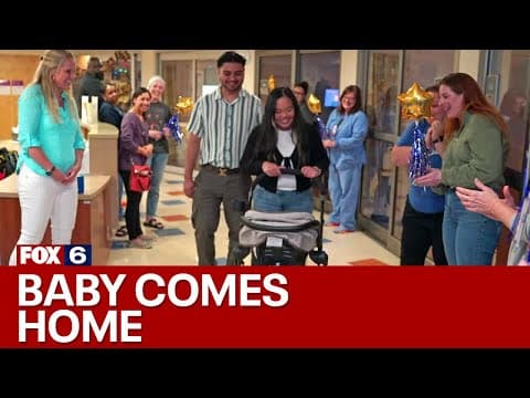 Thumbnail for Milwaukee couple brings baby home | FOX6 News Milwaukee
