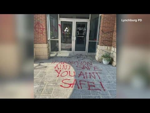 Thumbnail for Police investigate two separate vandalism of a local church in Reston, a pregnancy center in Lynchbu