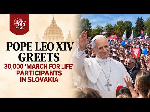 Thumbnail for POPE LEO GREETS 30,000 ‘MARCH FOR LIFE’ PARTICIPANTS IN SLOVAKIA | SG News