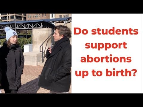 Thumbnail for Students support abortions up to birth