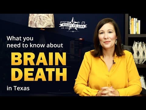 Thumbnail for The 3 Points You NEED to Know About Brain Death in Texas - AND - What to Ask the Doctors