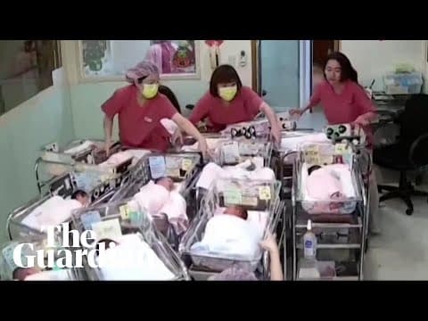 Thumbnail for Maternity centre staff rush to secure babies in cots during Taiwan earthquake