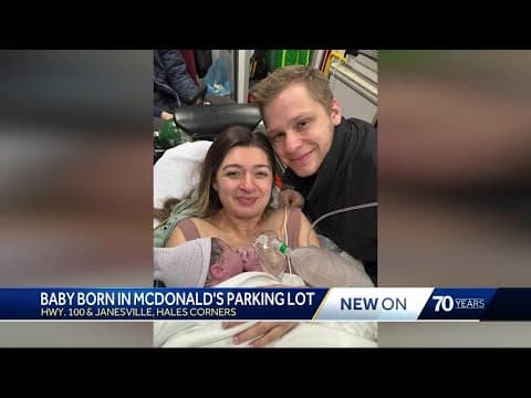Thumbnail for 'Already starting to call him McFlurry': Baby born in Hales Corners McDonald's parking lot