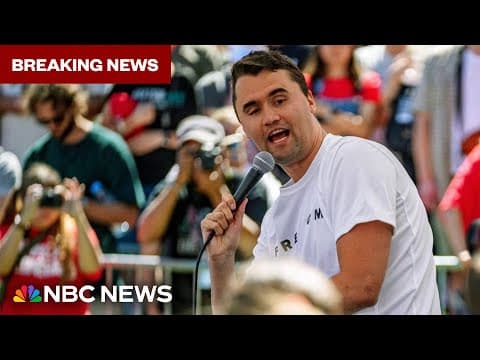 Thumbnail for LIVE: Charlie Kirk shot dead at Utah event, Trump says | NBC News NOW