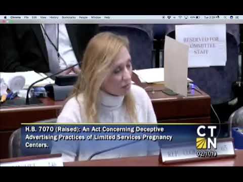 Thumbnail for Testimony before Public Health Committee opposing H.B. 7070