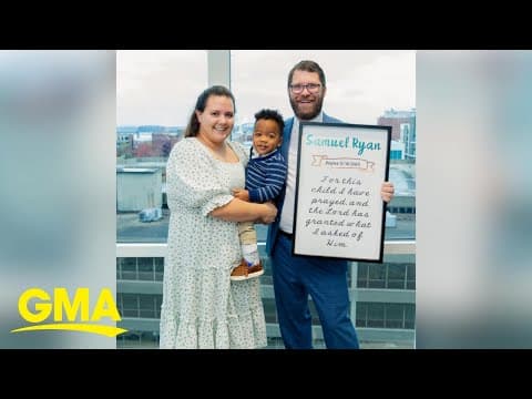 Thumbnail for Couple adopts safe haven baby left at fire station