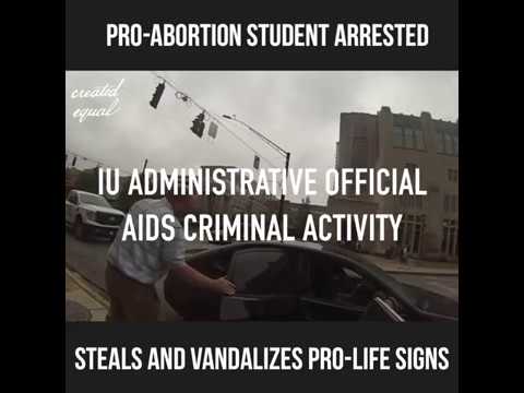 Thumbnail for IU Political Activist Steals, Vandalizes Signs as University Officials Do Nothing