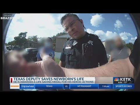 Thumbnail for WATCH: Texas sheriff’s deputy saves 20-day-old baby after he stopped breathing