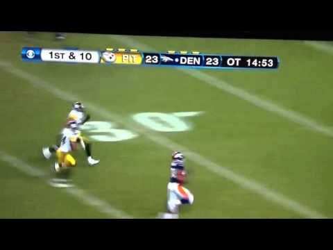 Thumbnail for Denver Broncos Beat Steelers on a Tebow to Thomas 80 yard TD
