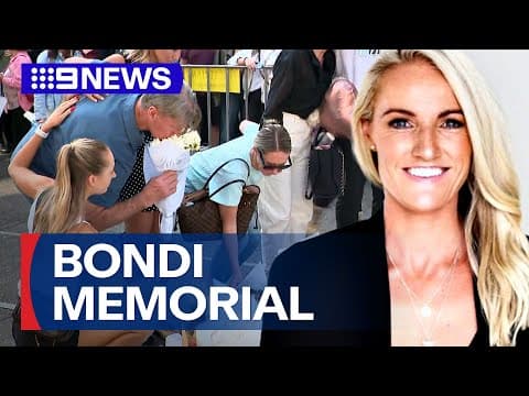 Thumbnail for Family of Ashlee Good visit Bondi Junction memorial | 9 News Australia