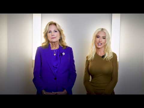 Thumbnail for First Lady Jill Biden and Christina Aguilera stand together against the abortion ban.