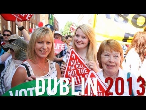 Thumbnail for Abortion in Ireland? 60,000 march in Ireland's biggest ever pro-life Rally against abortion