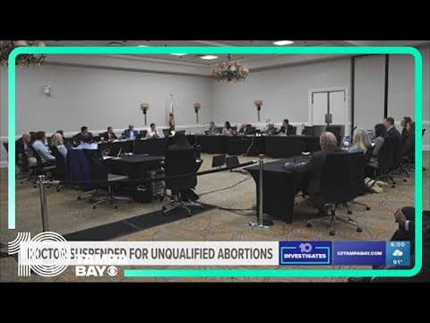 Thumbnail for Tarpon Springs doctor suspended for performing abortion procedures without training, state says