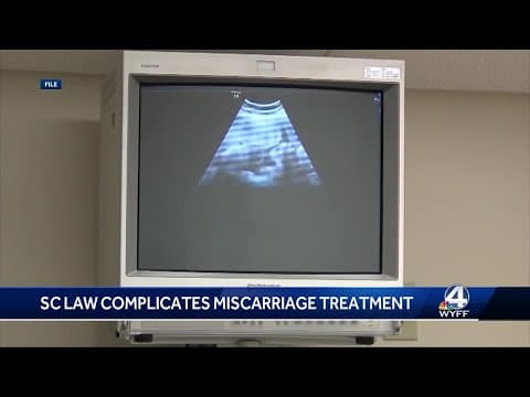 Thumbnail for SC woman faced challenges getting miscarriage treatment, told abortion bill was the reason