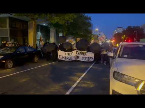 Thumbnail for Antifa in Washington, DC chant If abortions aren’t safe, neither are you