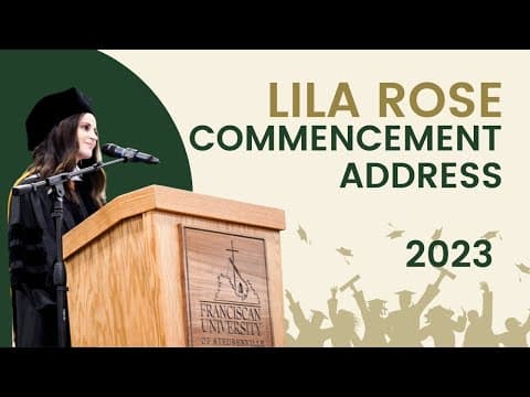 Thumbnail for Lila Rose | 2023 Commencement Address | Franciscan University of Steubenville
