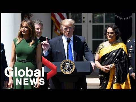 Thumbnail for Trump, first lady hold National Day of Prayer service at White House
