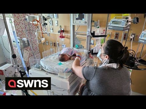 Thumbnail for US toddler born with spina bifida defies doctors by walking | SWNS