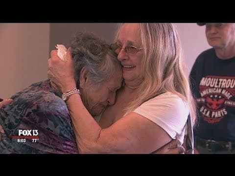 Thumbnail for Tears flow as 88-year-old finally meets daughter she thought had died in birth