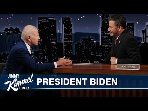 Thumbnail for President Joe Biden Visits Jimmy Kimmel Live