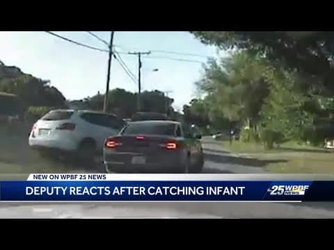 Thumbnail for Deputy reacts after catching infant thrown by suspect