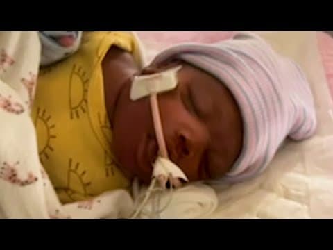 Thumbnail for North Texas woman says her baby fell on a Dallas freestanding ER floor after she gave birth