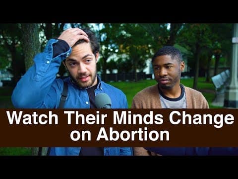 Thumbnail for "That's like mutilation, bro" - Watch their minds change on abortion