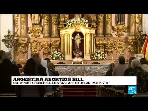 Thumbnail for Church in Argentina steps up efforts to block abortion bill