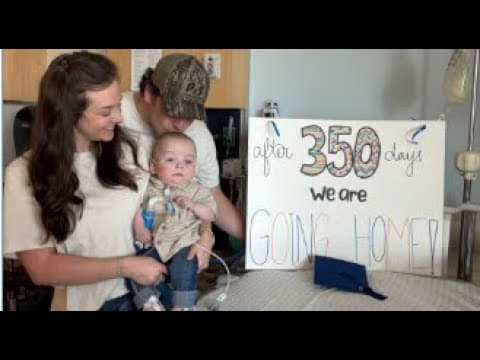 Thumbnail for ‘Miracle baby’ born at 1 pound, finally home after nearly a year in the hospital