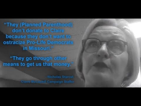 Thumbnail for PART 2: McCaskill Campaign Hides Planned Parenthood Contributions "to get the moderate voters"