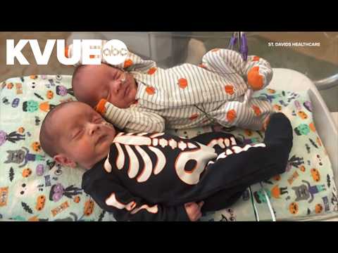 Thumbnail for Babies in the NICU wear Halloween costumes at St. David's Women's Center of Texas