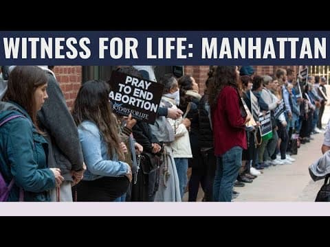 Thumbnail for Witness for Life Rosary Procession NYC June 4th  2022
