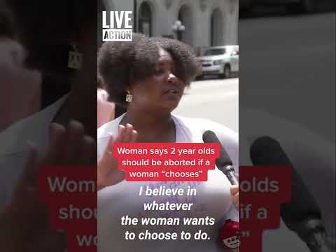 Thumbnail for Woman At #BansOffOurBodies Rally Claims It's Okay To Kill A Child At Any Point After Birth