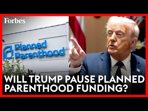 Thumbnail for Donald Trump Is Expected To Pause Millions In Planned Parenthood Funding