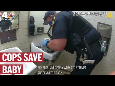 Thumbnail for Watch: NJ Police Officers Save Newborn Baby With CPR | NBC New York
