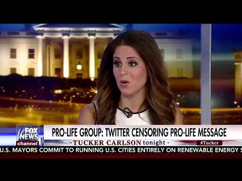 Thumbnail for Lila Rose discusses Twitter's suppression of pro-life speech with Tucker Carlson on Fox News