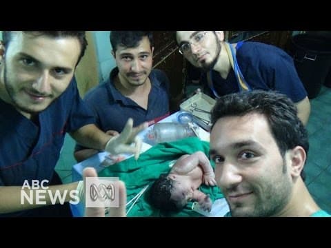 Thumbnail for Unborn Syrian baby, mother injured by shrapnel saved in emergency operation