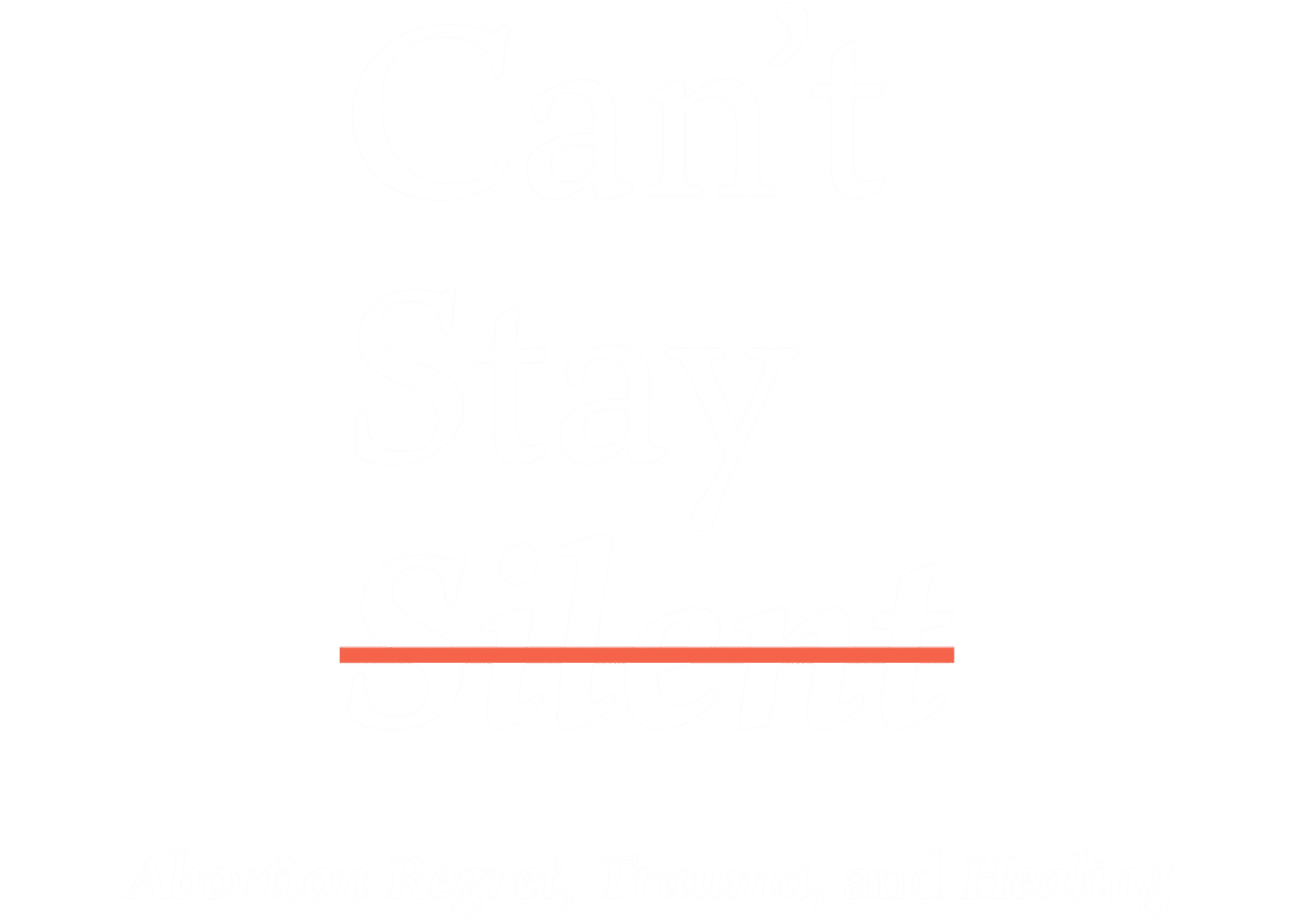 Logo of Can't Stay Silent campaign