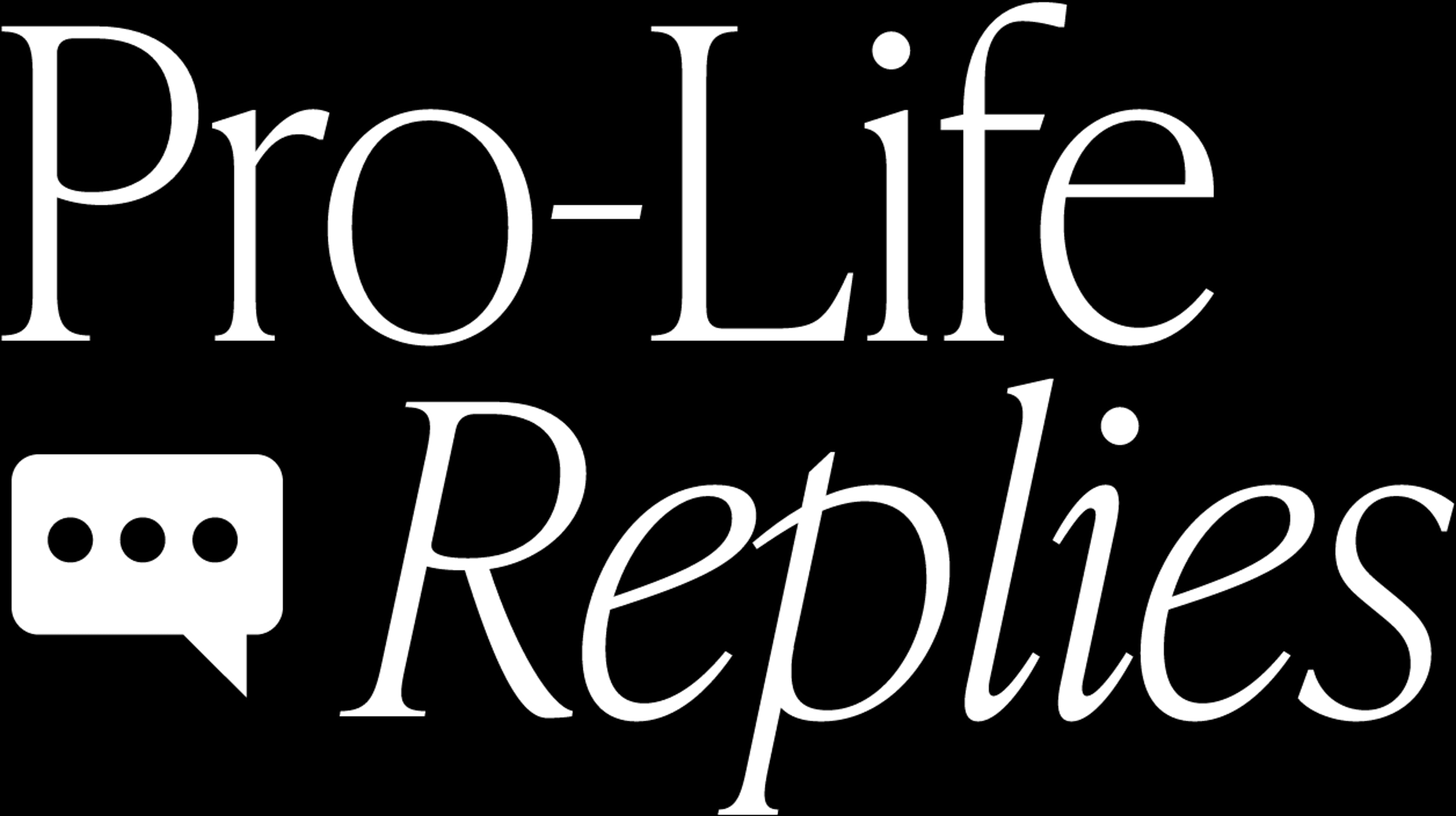 Logo for Pro-Life Replies Series
