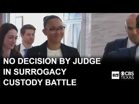 Thumbnail for No decision by judge in surrogacy custody battle over newborn baby