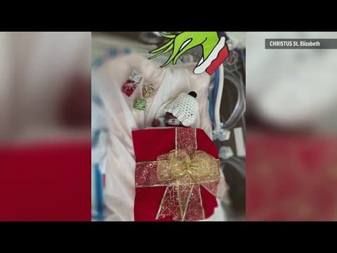 Thumbnail for Christus St. Elizabeth NICU babies dress up to celebrate their first Christmas