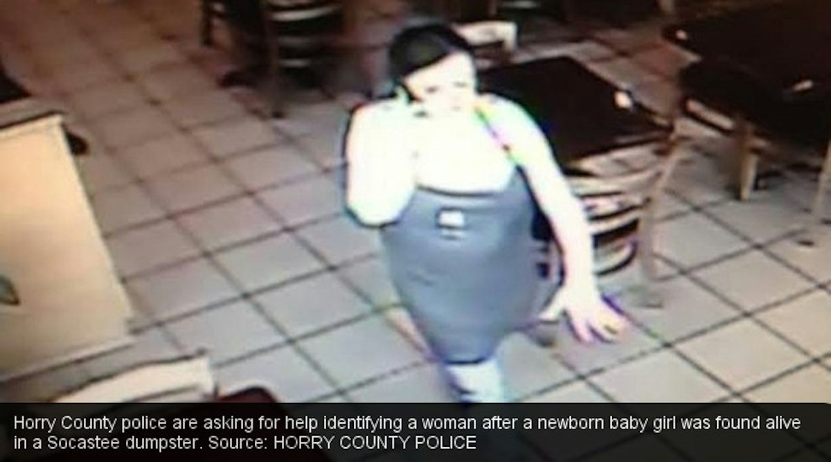 A mother has been arrested after leaving her newborn in a dumpster ...