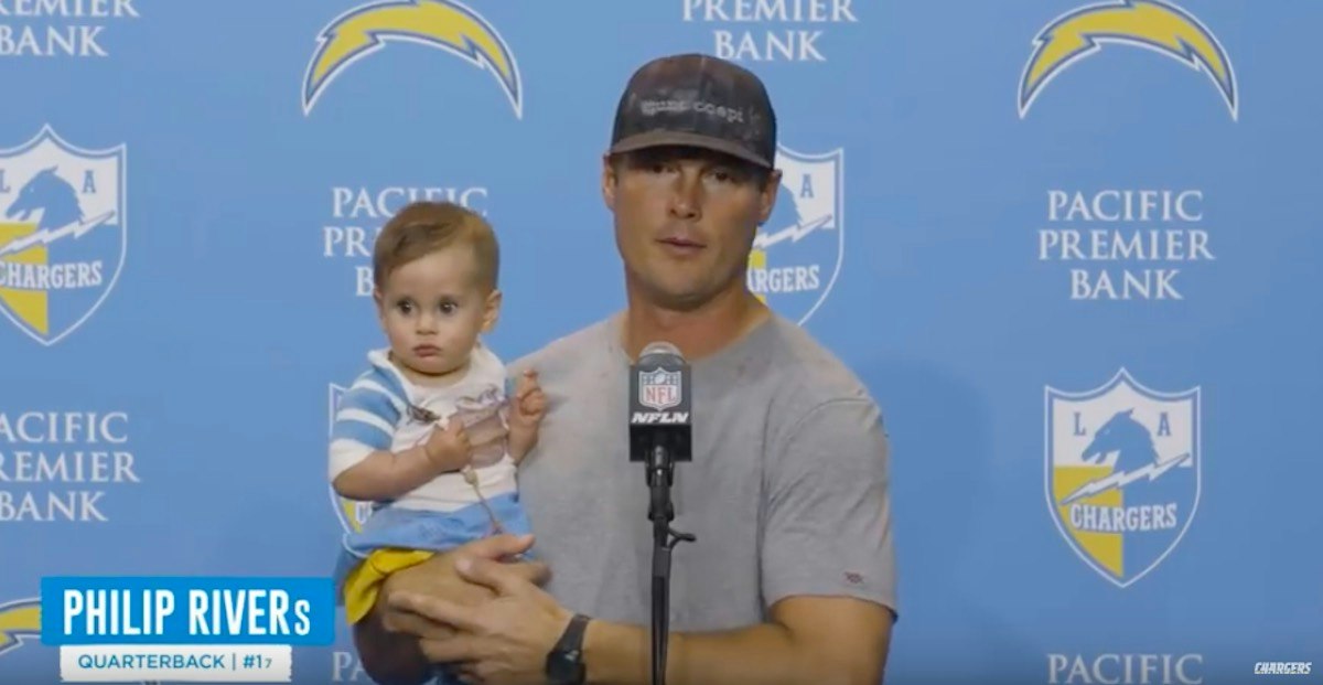 LA Chargers quarterback Philip Rivers’ baby girl steals fans’ hearts ...