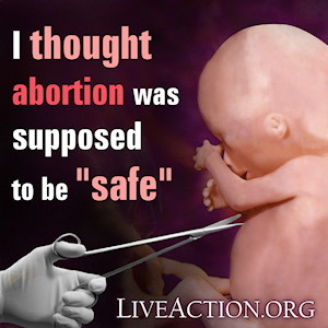 pro life graphic i thought abortion safe baby