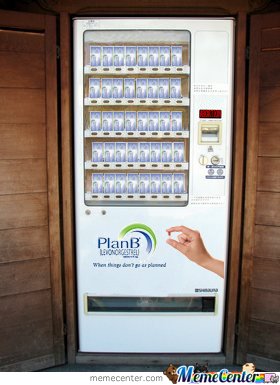 Plan B vending machine