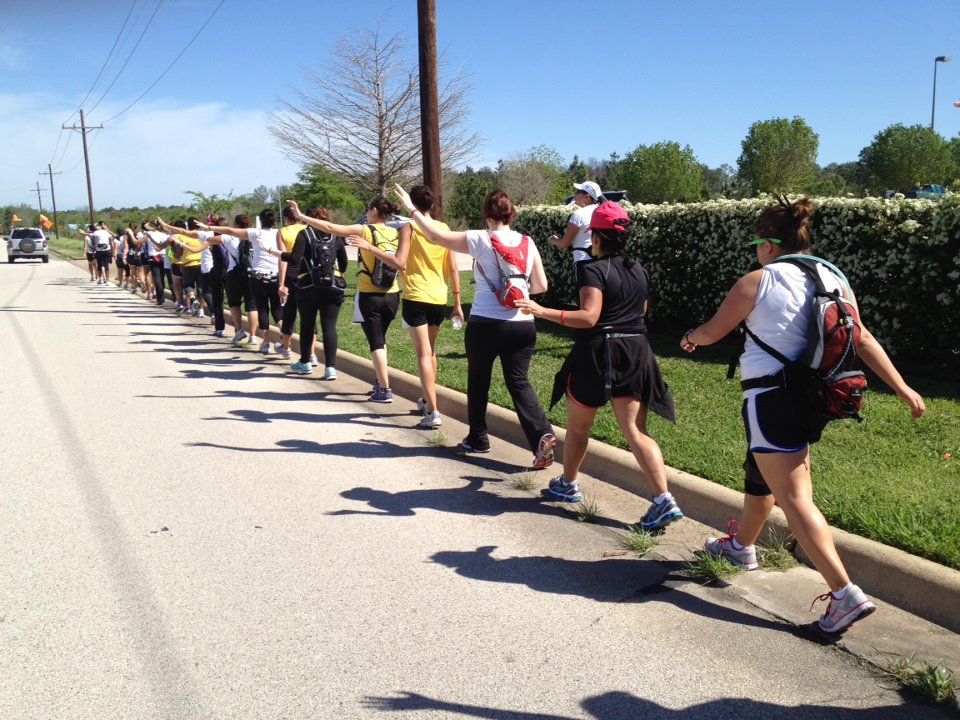 Back2Life prayer walkers in Texas