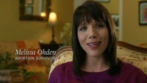 Abortion survivor, Melissa Ohden