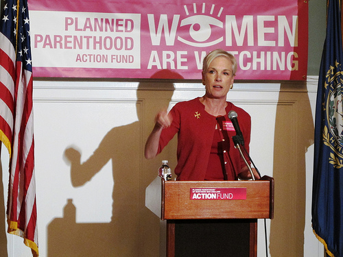 Cecile Richards and the eye of ever-watchful women. Photo credit: Planned Parenthood of Northern New England